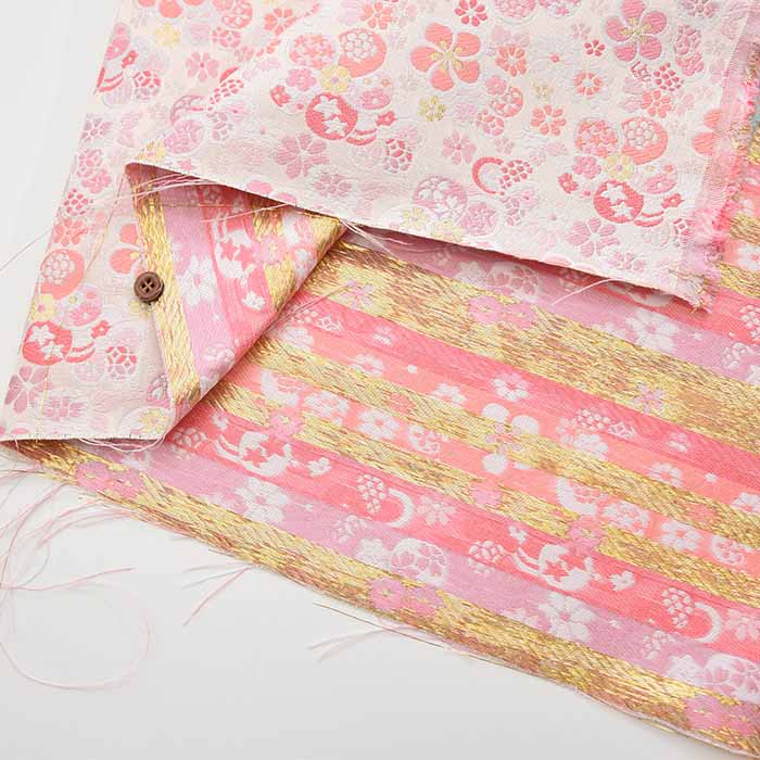 Gold Brocade Ume Plum Flower - nomura tailor