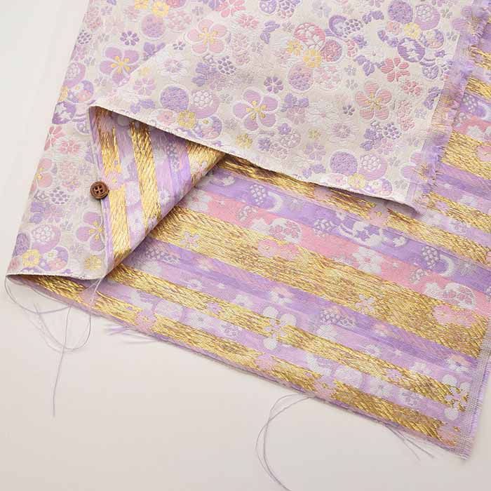 Gold Brocade Ume Plum Flower - nomura tailor