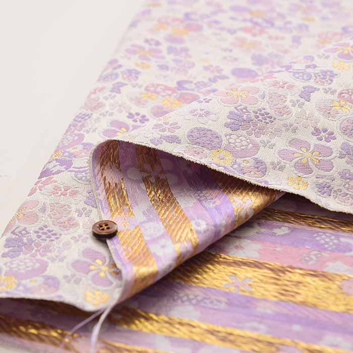 Gold Brocade Ume Plum Flower - nomura tailor