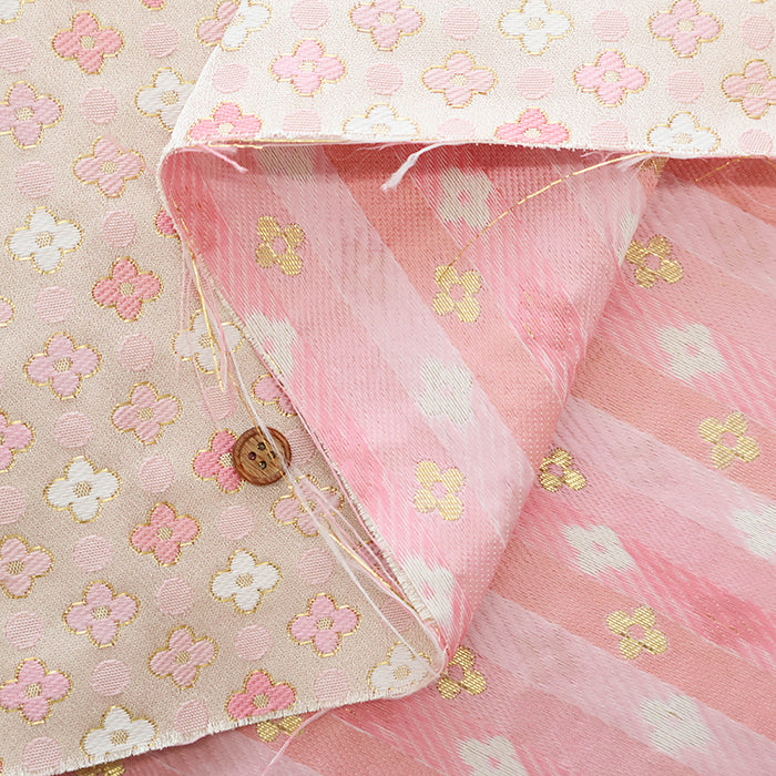 Gold Brocade (Kinran)  - Plum Dot - nomura tailor