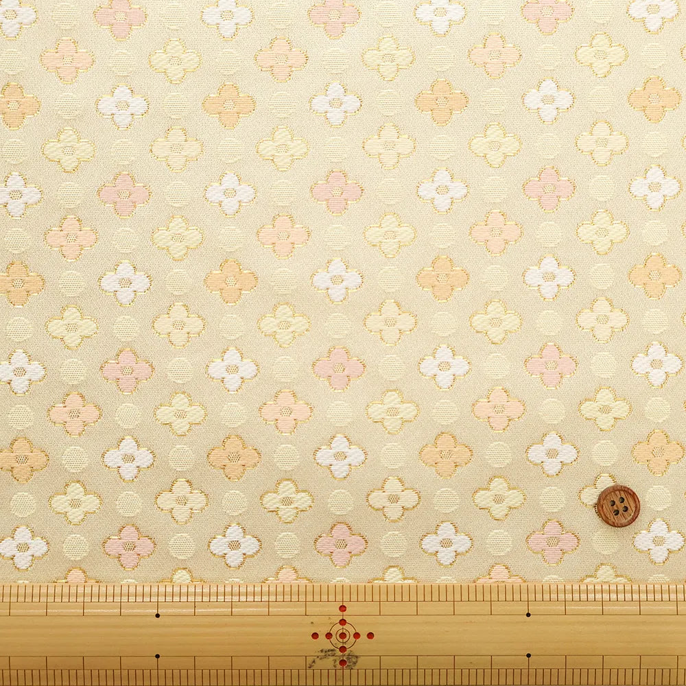Gold Brocade (Kinran) - Plum Dot - nomura tailor