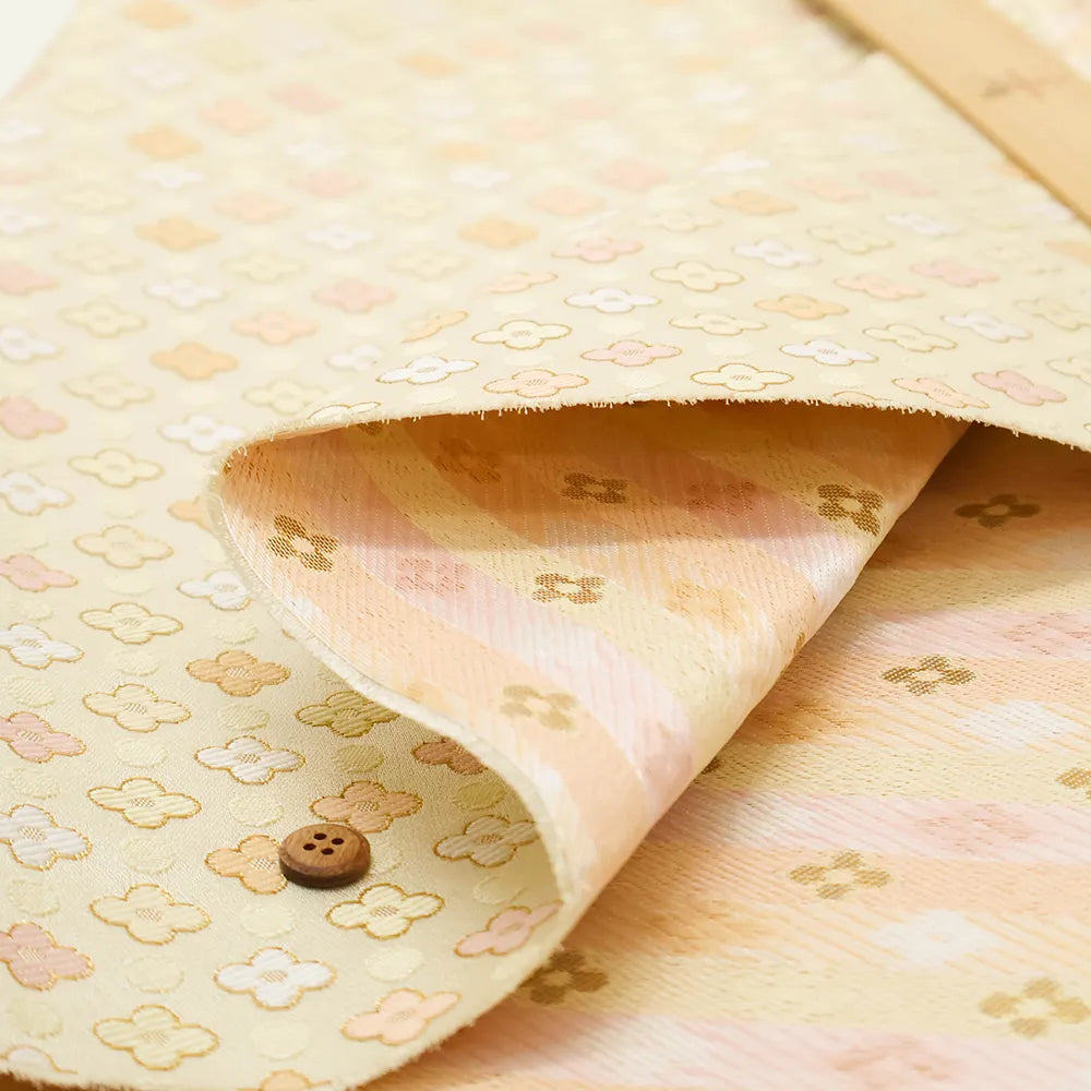 Gold Brocade (Kinran) - Plum Dot - nomura tailor