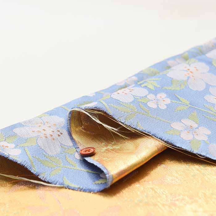 Gold Brocade - Cherry Blossom Leaves - nomura tailor