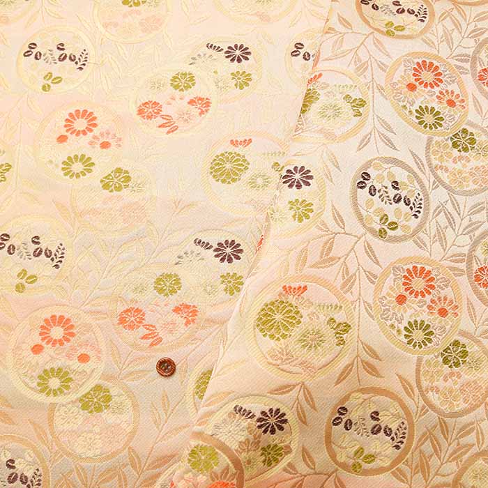 Gold Brocade Chrysanthemum within a circle of - nomura tailor