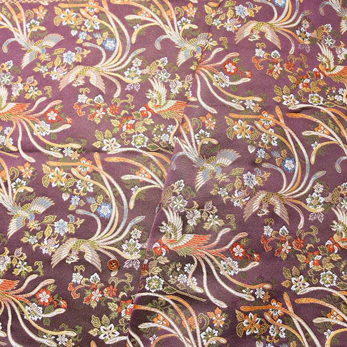 gold brocade Chinese phoenix arabesque - nomura tailor