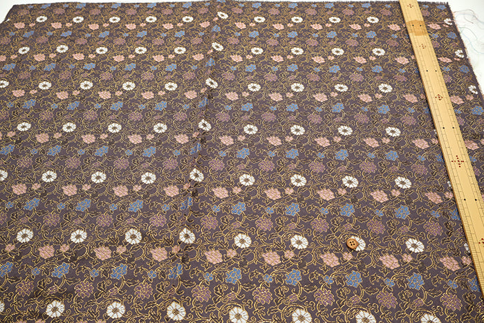 Gold Brocade (Kinran) - Karakusa flower(Arabesque) - nomura tailor