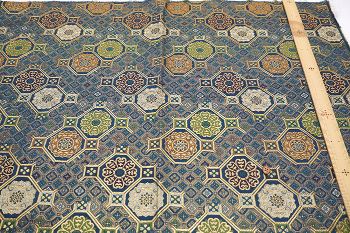 Gold Brocade (Kinran)  - Floral crest pattern - nomura tailor