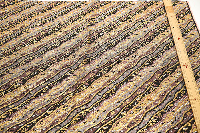 Gold Brocade (Kinran) - Diagonal Stripes - nomura tailor