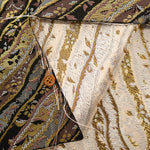 Gold Brocade (Kinran) - Diagonal Stripes - nomura tailor