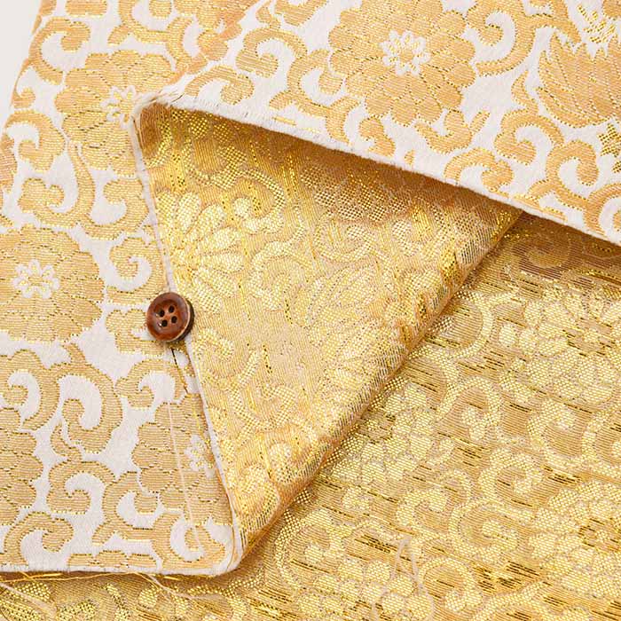 gold brocade chrysanthemum and arabesque - nomura tailor