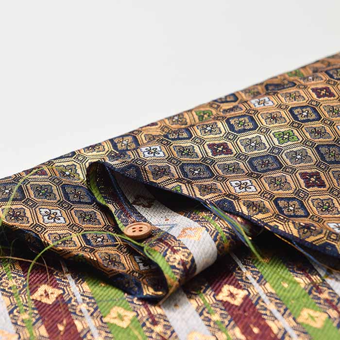 Gold Brocade with Shokoe Design - nomura tailor