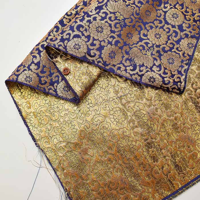 Gold Brocade Chrysanthemum and Arabesque - nomura tailor