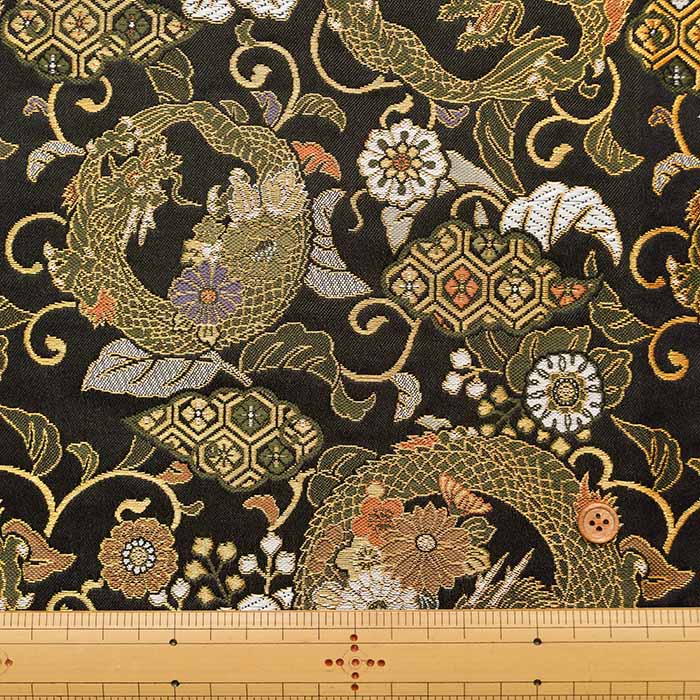 Gold Brocade Dragon and Tortoise Shell - nomura tailor