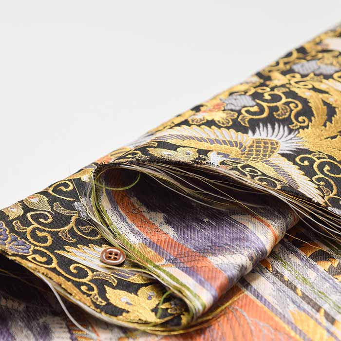 gold brocade Chinese phoenix - nomura tailor