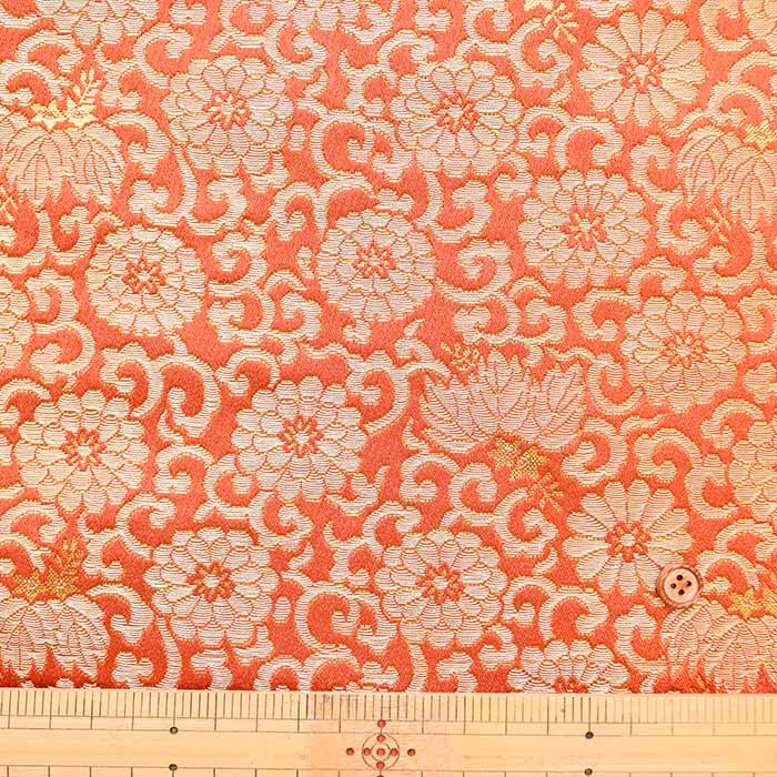 Gold Brocade Chrysanthemum & Arabesque - nomura tailor