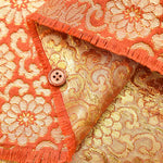 Gold Brocade Chrysanthemum & Arabesque - nomura tailor