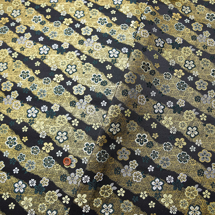 Gold Brocade Plum Pattern - nomura tailor