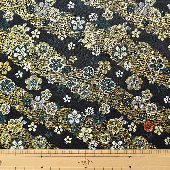 Gold Brocade Plum Pattern - nomura tailor