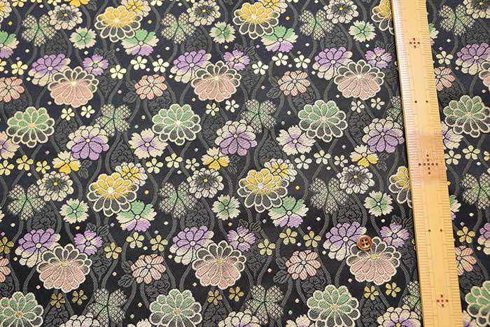 gold brocade chrysanthemum pattern - nomura tailor