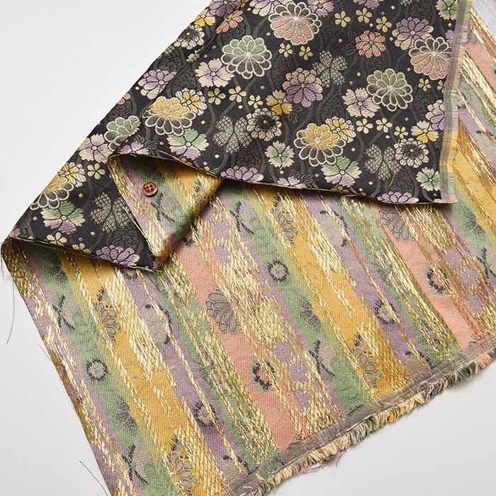 gold brocade chrysanthemum pattern - nomura tailor