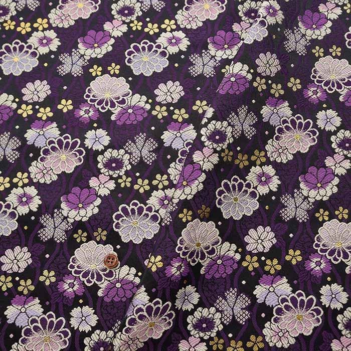 Gold Brocade Chrysanthemum Pattern - nomura tailor