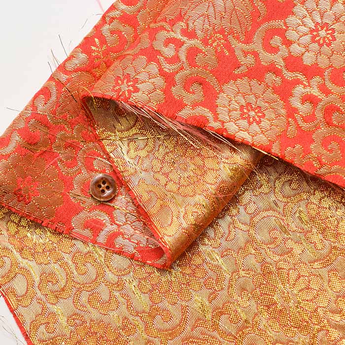 gold brocade chrysanthemum and arabesque - nomura tailor