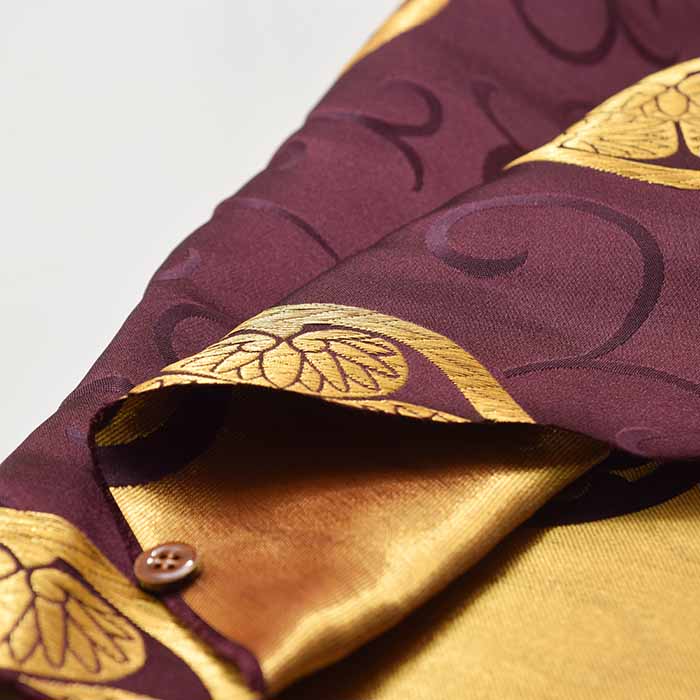 Gold Brocade family crest - nomura tailor