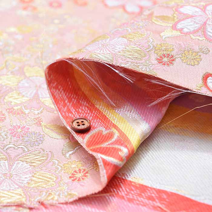 Gold Brocade Cherry Blossom - nomura tailor