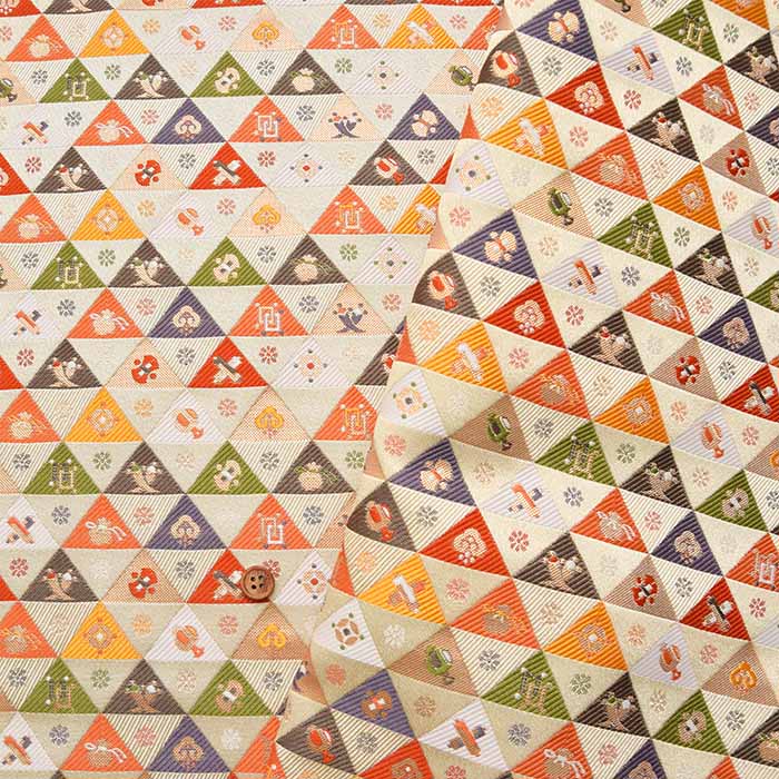 Brocade Triangle Wa Komon - nomura tailor