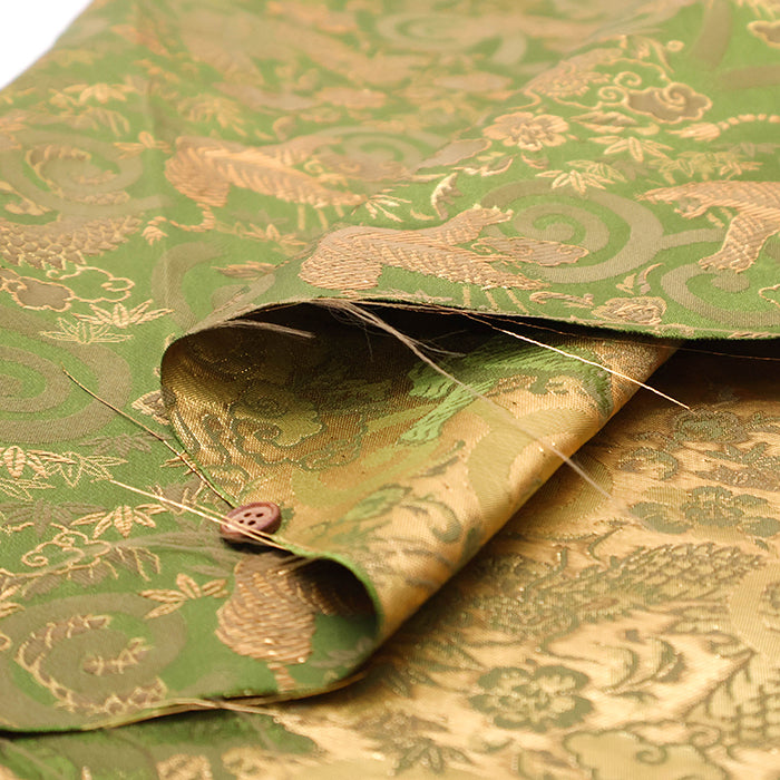 Gold Brocade (Kinran) - Dragon & Tiger - nomura tailor