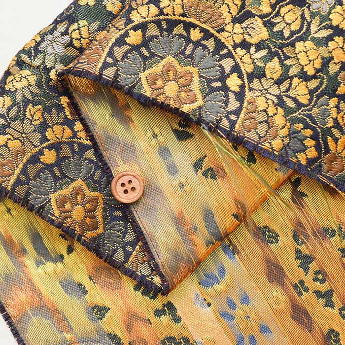 Gold Brocade (Large Flower) - nomura tailor