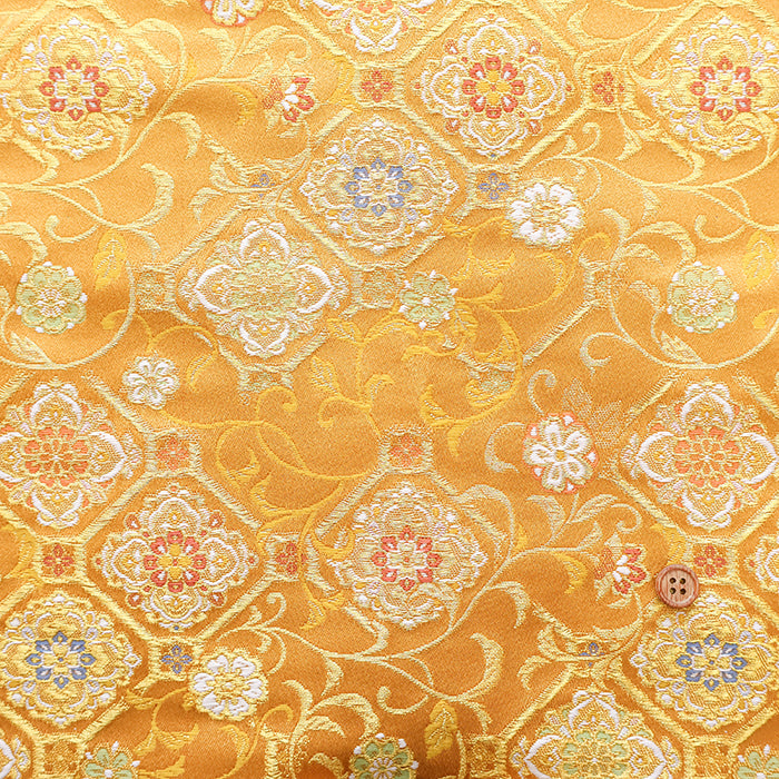 Gold Brocade (Kinran) - Diamond Ivy Flower - nomura tailor