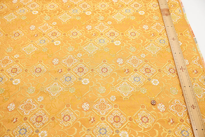 Gold Brocade (Kinran) - Diamond Ivy Flower - nomura tailor