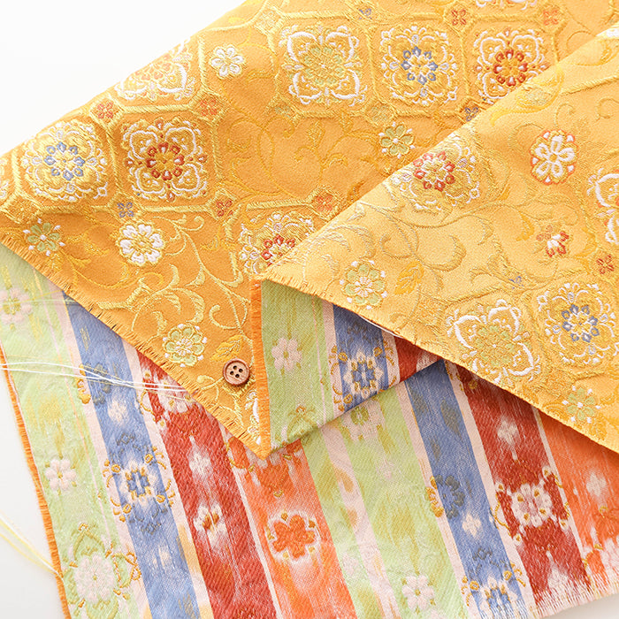 Gold Brocade (Kinran) - Diamond Ivy Flower - nomura tailor