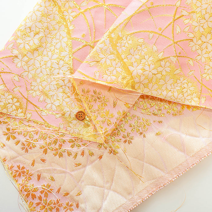 Gold Brocade (Kinran) - Cherry Blossom Haze - nomura tailor