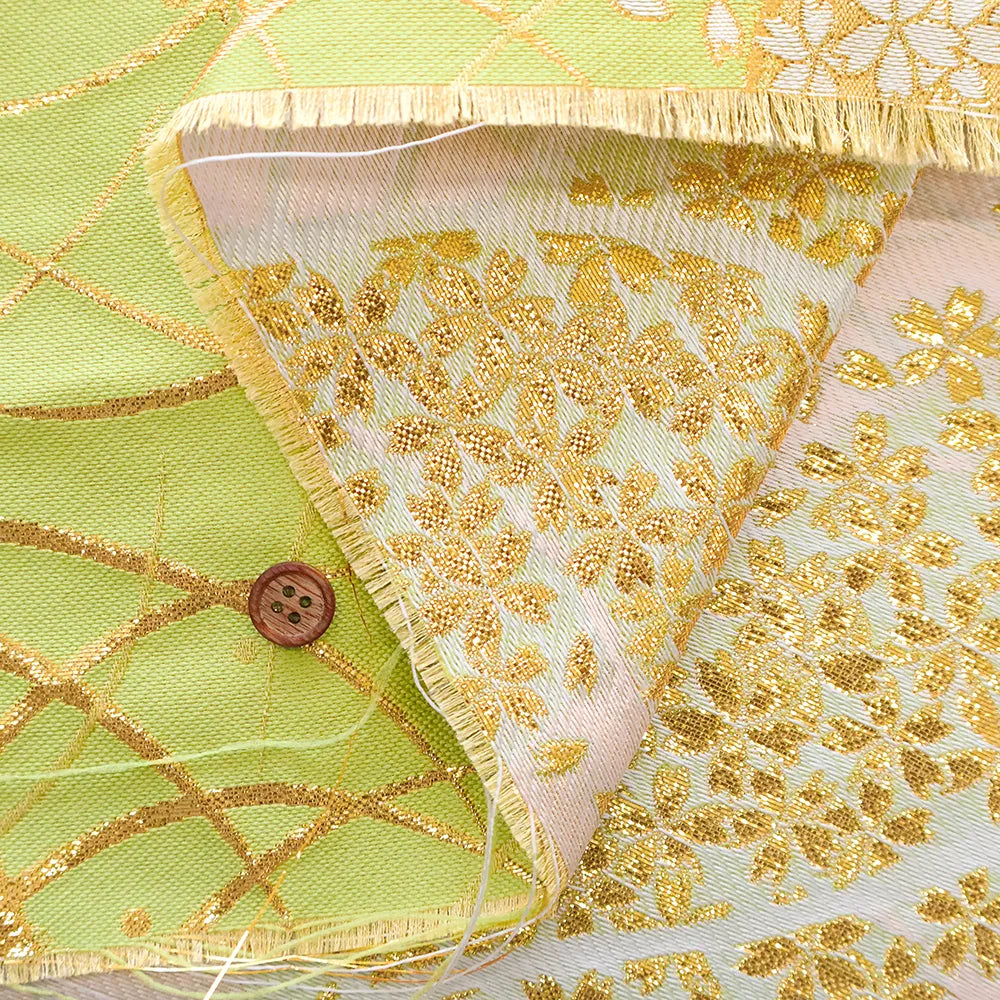 Gold Brocade (Kinran) - Cherry Blossom Mist - nomura tailor