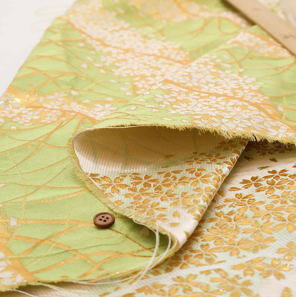 Gold Brocade (Kinran) - Cherry Blossom Mist - nomura tailor