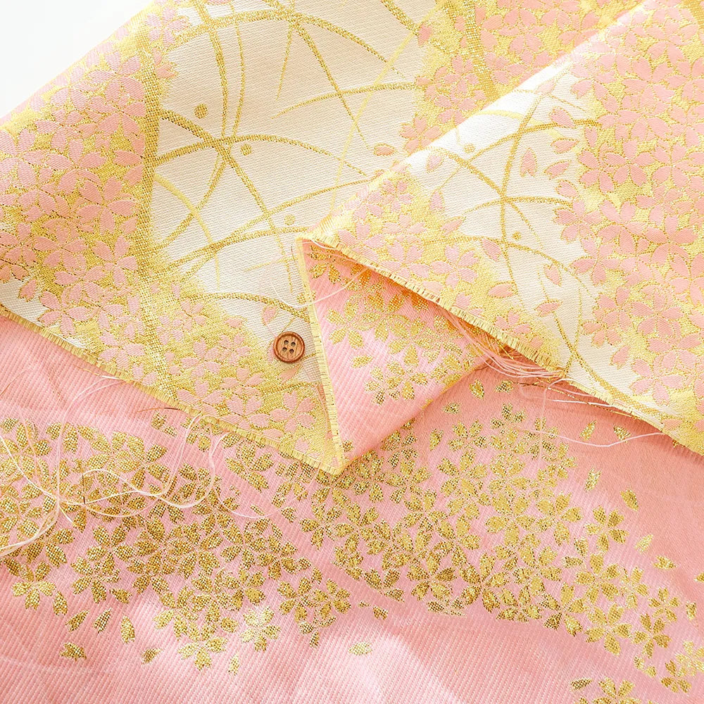 Gold Brocade (Kinran) - Cherry Blossom Mist - nomura tailor