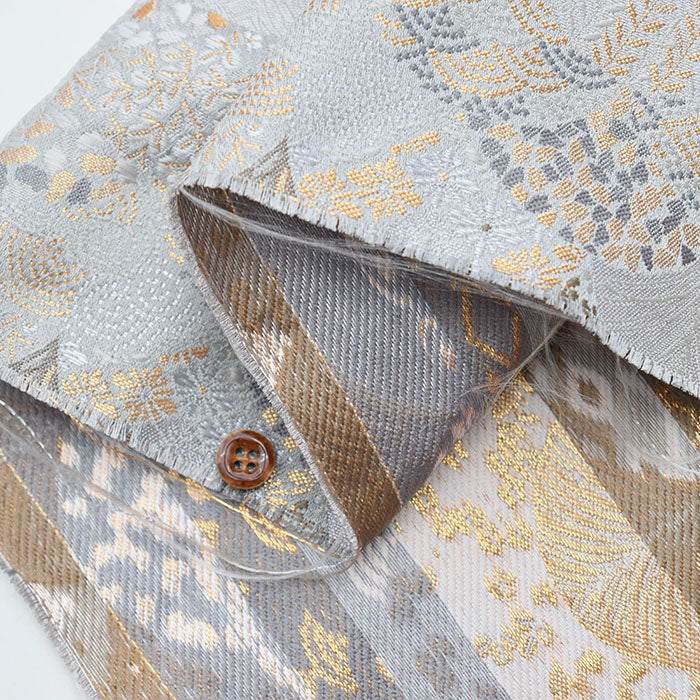 Gold Brocade, Blue Sea Waves - nomura tailor