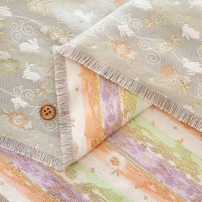 Gold Brocade (Kinran) - Sakura Rabbit - nomura tailor