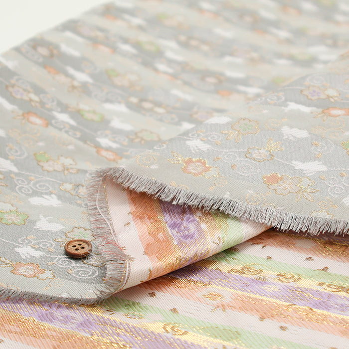 Gold Brocade (Kinran) - Sakura Rabbit - nomura tailor