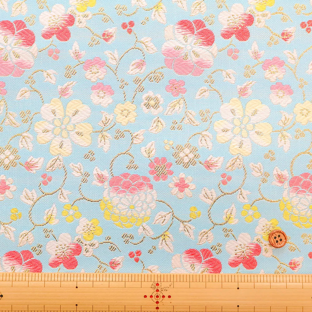 Gold Brocade (Kinran) - Spring flowers - nomura tailor
