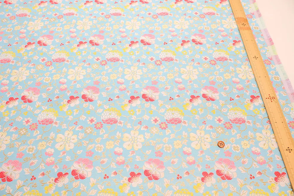 Gold Brocade (Kinran) - Spring flowers - nomura tailor