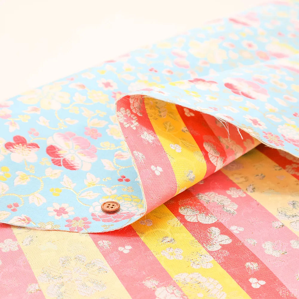 Gold Brocade (Kinran) - Spring flowers - nomura tailor