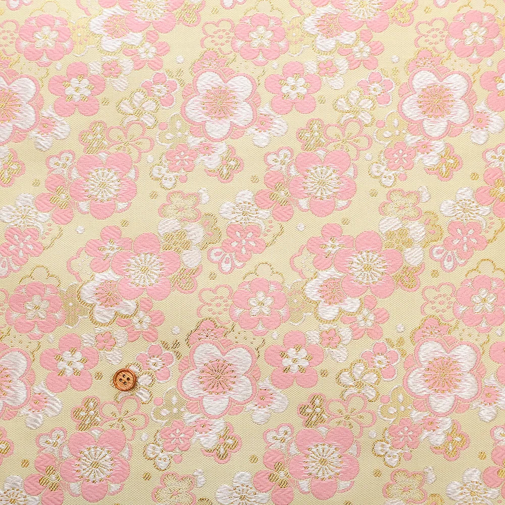 Gold Brocade (Kinran) - Modern Plum Blossoms - nomura tailor