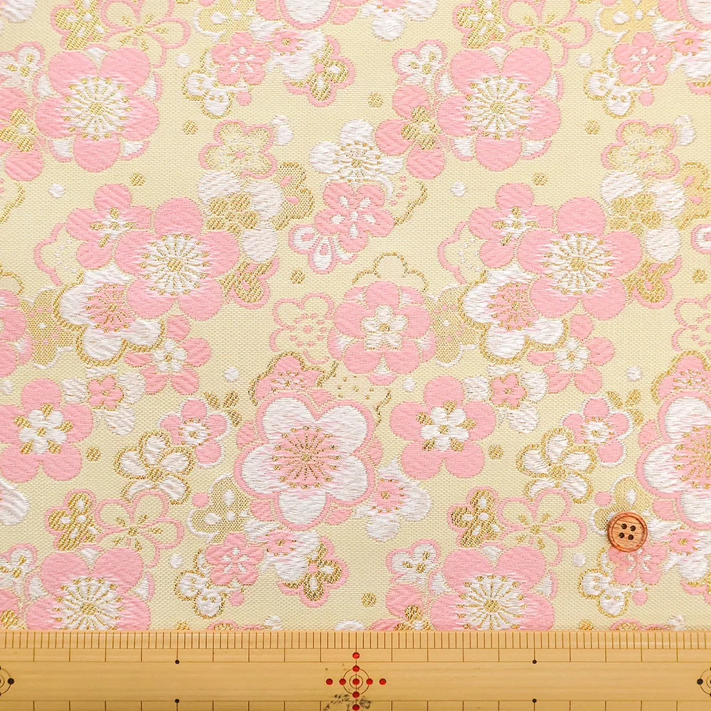 Gold Brocade (Kinran) - Modern Plum Blossoms - nomura tailor