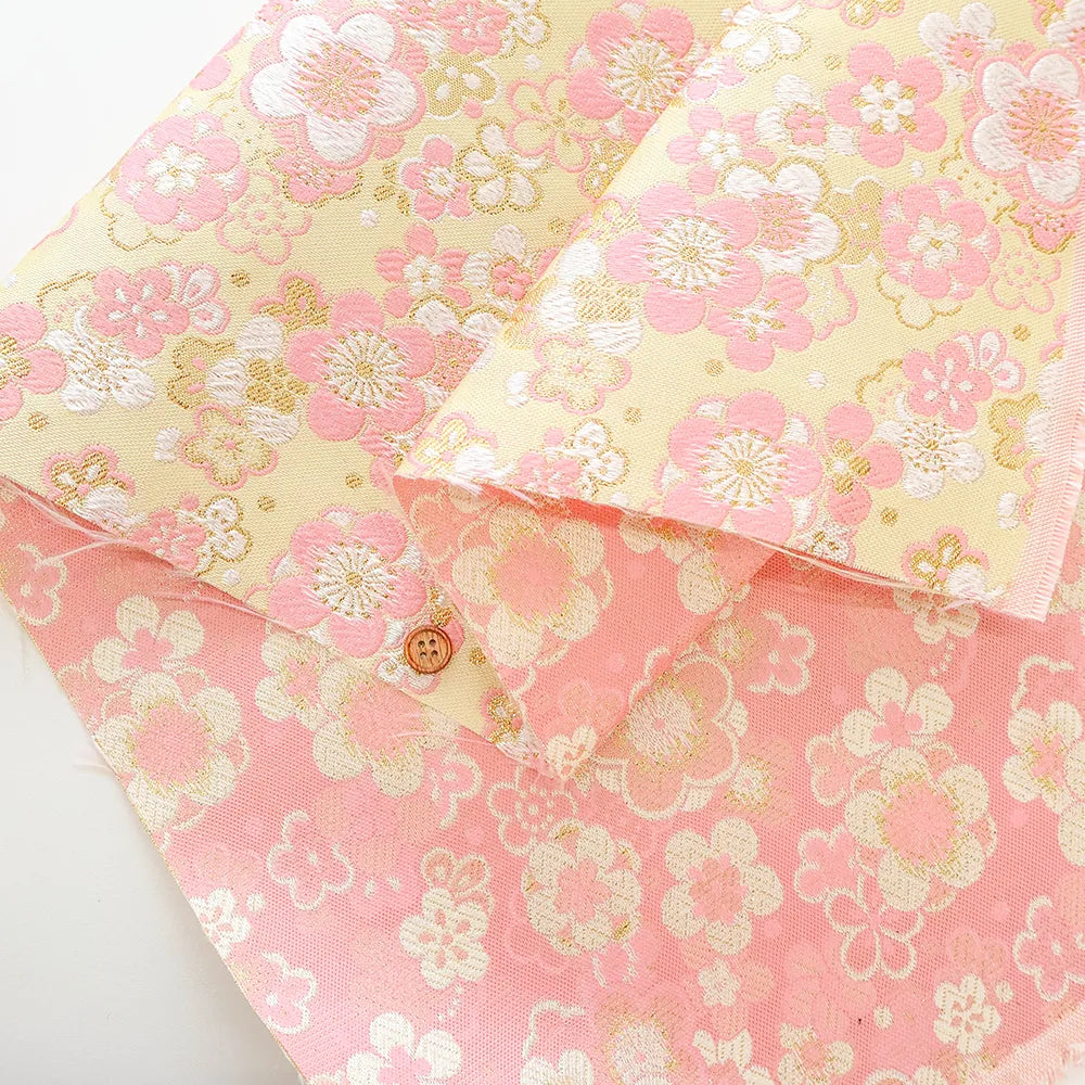 Gold Brocade (Kinran) - Modern Plum Blossoms - nomura tailor