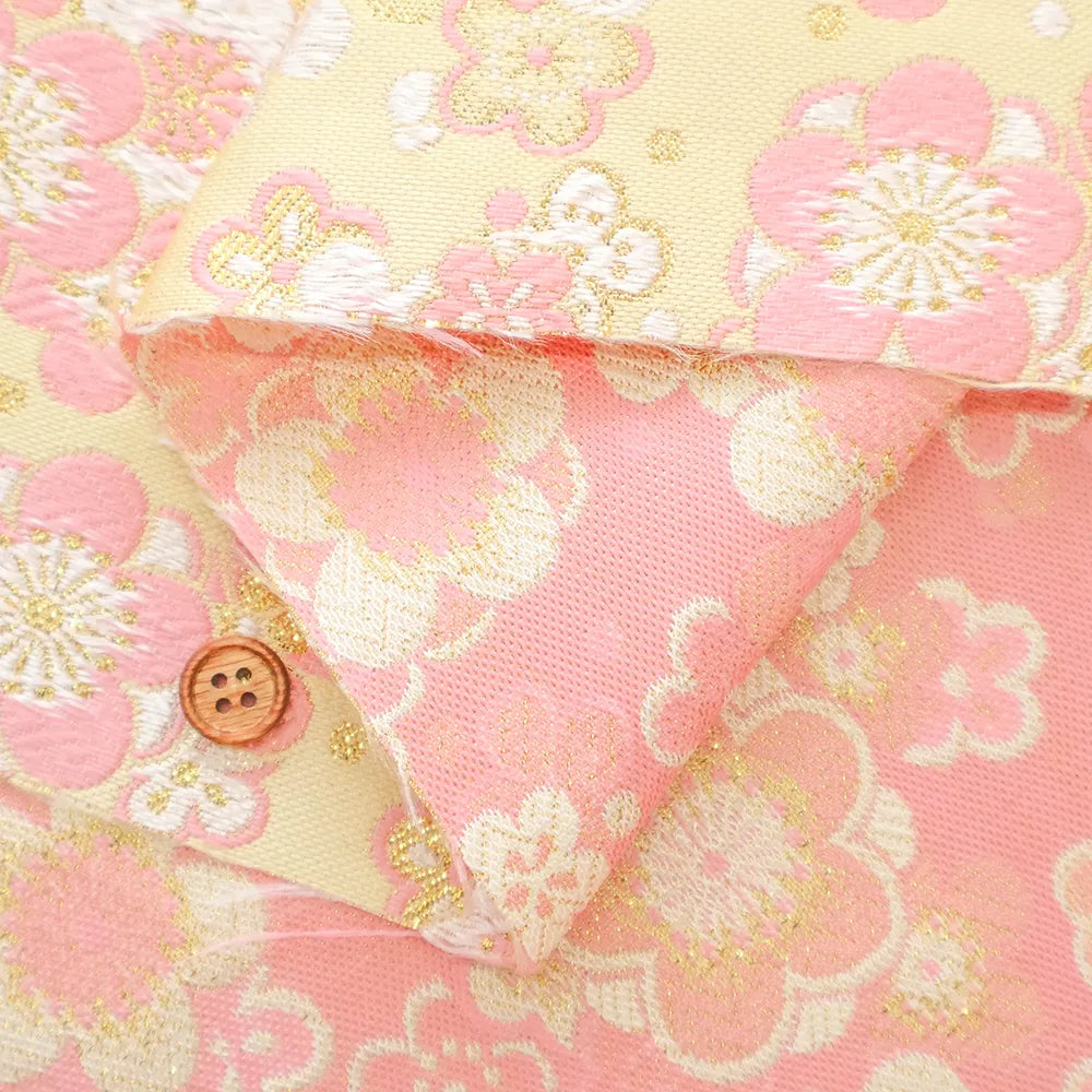 Gold Brocade (Kinran) - Modern Plum Blossoms - nomura tailor