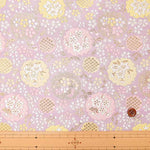 Gold Brocade, Cherry Blossom Bonbori - nomura tailor