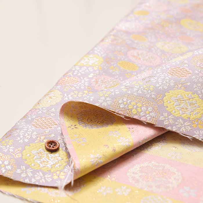 Gold Brocade, Cherry Blossom Bonbori - nomura tailor